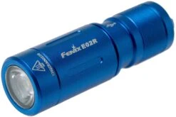 Fenix E02R Aufladbare Schlüsselbundlampe, 200 Lumen, Blau