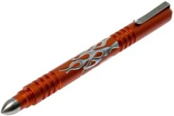 Rick Hinderer Investigator Pen Flames Aluminium, Taktischer Stift In Mattem Orange -Deutschland Jagd Licht Verkaufs-Shop HRK INVP FL MO 03 rick hinderer knives