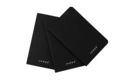 The James Brand The Daily Notebooks CO306955-11 Matte Black, 3er Pack, Notizbücher