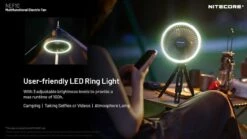 Nitecore NEF10 Portable Fan, Grau, Ventilator Mit Lampe Und Powerbank -Deutschland Jagd Licht Verkaufs-Shop NCENF1 04 nitecore