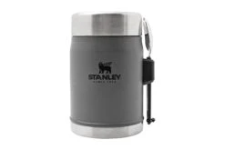 Stanley The Legendary Classic Food Jar 400 Ml, Charcoal, Lunchbox + Göffel