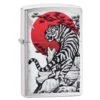 Zippo Asian Tiger Design Brushed Chrome 29889-000002, Feuerzeug -Deutschland Jagd Licht Verkaufs-Shop ZP29889 000002 01 zippo