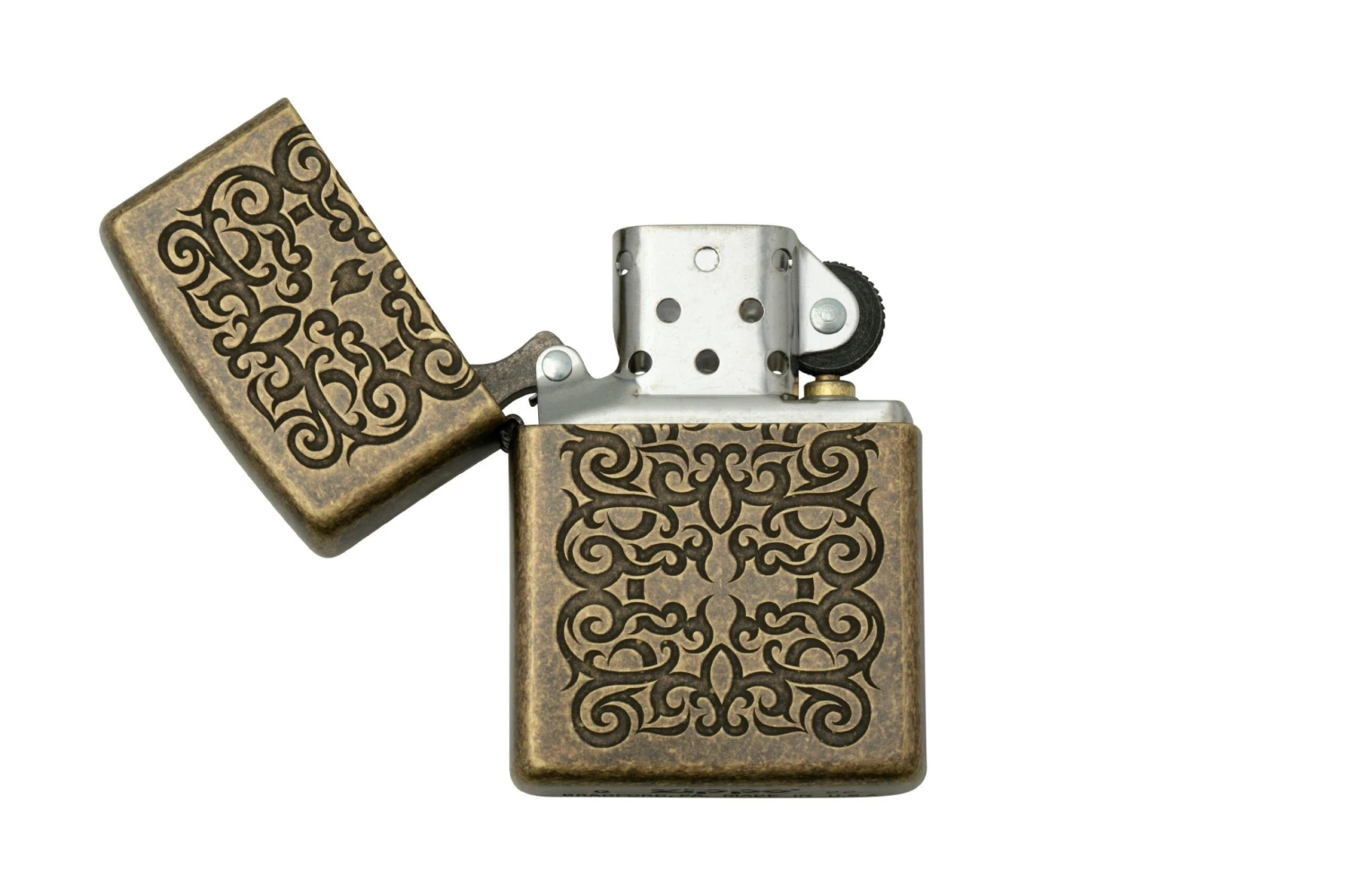 Zippo Ornament Tattoo Antique Brass 60006435, Feuerzeug 4 Zippo Ornament Tattoo Antique Brass 60006435, Feuerzeug – Bild 2