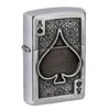 Zippo Ace Of Spades Emblem 49637-000002, Brushed Chrome, Feuerzeug 1 Zippo Ace Of Spades Emblem 49637-000002, Brushed Chrome, Feuerzeug -Deutschland Jagd Licht Verkaufs-Shop ZP49637 000002 01 zippo
