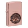 Zippo Tree Of Life Emblem High Polish Rose Gold 49638-000002, Feuerzeug